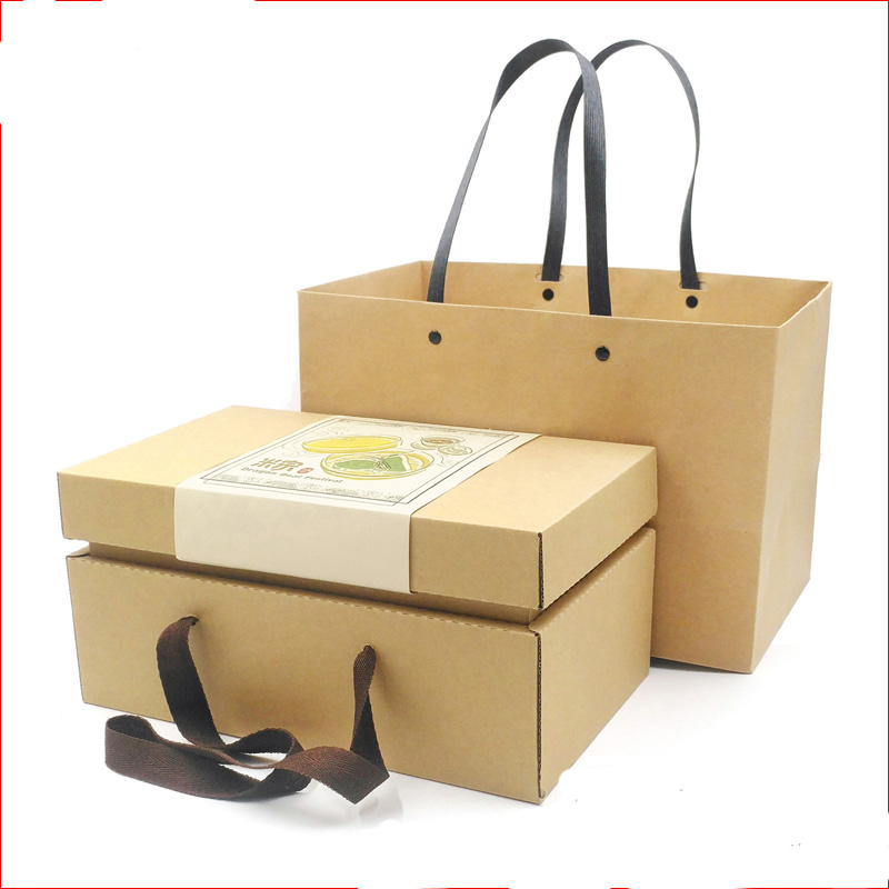 端午粽子真空礼盒包装盒土特产伴手礼品盒 加厚牛皮纸